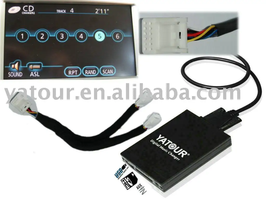 מחליף תקליטורי רכב טויוטה navi XM רדיו (DMC USB MP3 ממשק)