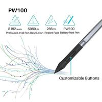 Tablet Gambar Digital Portabel Ukuran Kecil 8192 Tingkat Tekanan huion Hs64 Tablette Graphicque Dessin