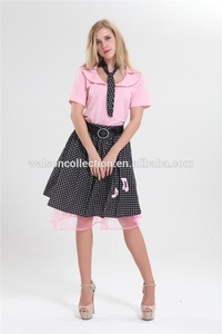 Commerce assurance walson 50 s poddle robe costume robe <span class=keywords><strong>rock</strong></span> <span class=keywords><strong>n</strong></span> <span class=keywords><strong>roll</strong></span> cosplay pour les femmes - Product Image 1