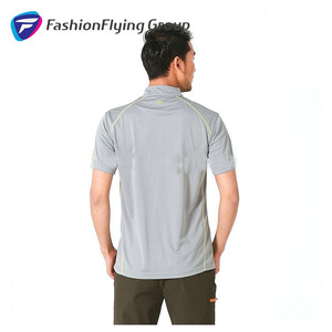 Color sólido al aire libre del poliester de los hombres Casual Sport <span class=keywords><strong>Dry</strong></span> Fit camiseta - Product Image 5