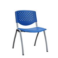 Chaise de conférence en plastique empilable et coulissante, robuste et moderne, idéale pour les salles de réunion, gain de place, en promotion