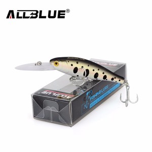 ALLBLUE Leurres de pêche flottants Shad Minnow 60mm 7.3g Appâts artificiels 2.5M Plastique 3D Yeux Wobbler Bass Lure peche - Product Image 3