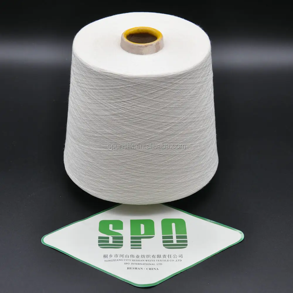 糸手編みインド60NM/2工場価格卸売、100% シルク、Bグレード、リングスパン、無料サンプル、SPO