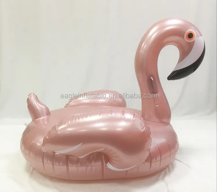 Benutzer definierte 60 ''Riesen <span class=keywords><strong>Bronze</strong></span> Flamingo Float Flamingo Pool Float Roségold Aufblasbare Flamingo Float