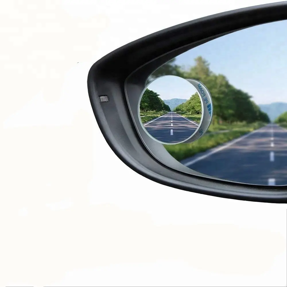 חבילה של 2 HD זכוכית מראה האחורית קמור מתכוונן רחב זווית נהג צד רכב כתם עיוור מראה