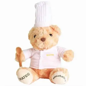 custom lovely 20cm chef teddy bears and 20cm school uniform bears toys plush chef bear