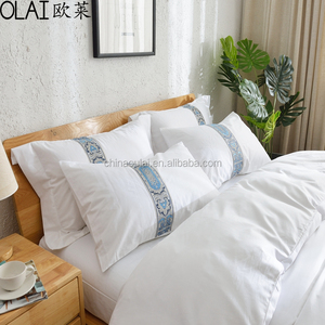 Chinois usine <span class=keywords><strong>Moins</strong></span> <span class=keywords><strong>Cher</strong></span> Textile de Maison Ensembles de Literie, 63 "* 95" Dubaï hôtel ensemble de literie draps, 400 t couette - Product Image 2