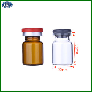 Botella de vidrio con pico de 6 ml pequeñas botellas de vidrio frascos con tapa de plástico de botellas de vidrio - Product Image 2