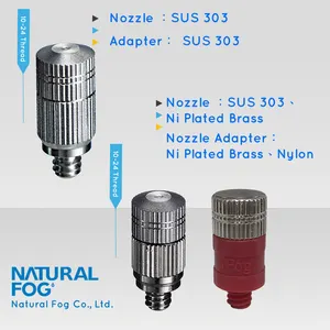 Water Mist Nozzle Taiwan Natural Fog Anti Drip Humidifying Water Mist Nozzle Drip Irrigation Nozzle