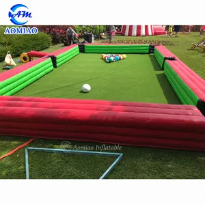 Precio de fábrica piscina inflable fútbol mesa de billar de fútbol de mesa de billar para venta