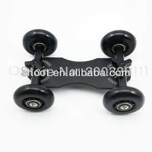 ruedas 4 réflex digital de escritorio de la cámara vedio fotografía carril de la pista de mesa deslizante del coche dolly - Product Image 1