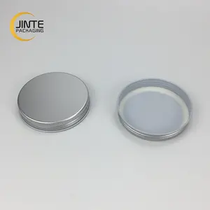 Metalen deksel 75mm zilver cosmetische aluminium deksel voor fles