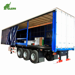 Semirremolque de Lona de 3 <span class=keywords><strong>Ejes</strong></span> y 40 Pies <span class=keywords><strong>para</strong></span> Transporte de Carga, <span class=keywords><strong>Precio</strong></span> de Fábrica - Product Image 4