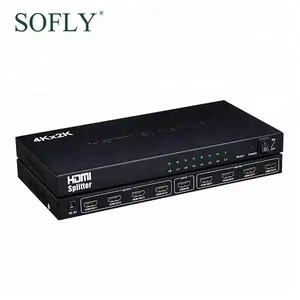 Kim loại trường hợp HDMI Splitter 1 trong 8 ra, HDMI distribution amplifier