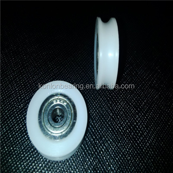 En plastique/nylon/POM/PP/PVC Nylon poulie roues avec roulements pour porte et fenêtres