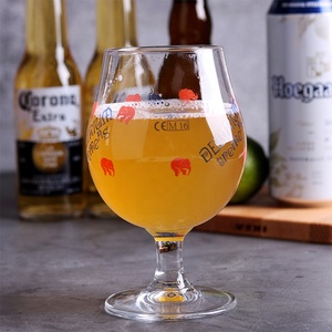 16 once Bicchieri di Birra di grano, <span class=keywords><strong>tulipano</strong></span> di birra <span class=keywords><strong>calice</strong></span> di vetro, tazza di vetro di birra - Product Image 3