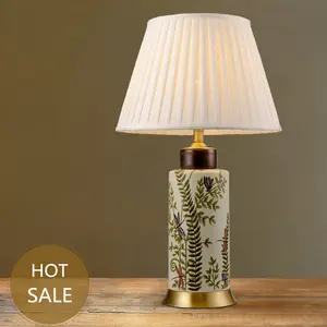 fabric lampshade,bulk lamp shades,cone lampshades in high quality ceramic table lamp turkish lamp