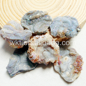WT-G131ขายส่งธรรมชาติมุม Druzy <span class=keywords><strong>Agate</strong></span> หินสำหรับเครื่องประดับขนาด30-40มม. - Product Image 5