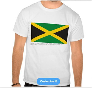 จีนโรงงานออกแบบใหม่ที่กำหนดเองคุณภาพสูง Jamaica Flag เสื้อยืด - Product Image 2