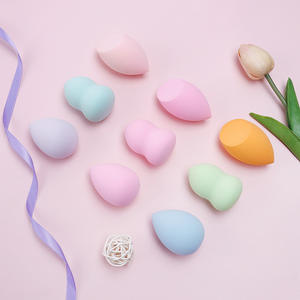 Éponge de maquillage lavable Non toxique de haute qualité 3 pièces ensemble doux couleur <span class=keywords><strong>personnalisable</strong></span> mélangeur cosmétique outil de beauté multifonctionnel - Product Image 5