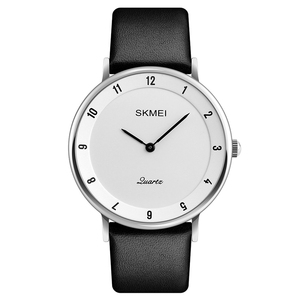 นาฬิกาข้อมือผู้ชาย Skmei สายหนัง แฟชั่น ขายส่งออนไลน์ แบรนด์โลโก้เรียบง่าย สีดำ รุ่นยอดนิยม - Product Image 5