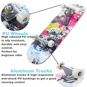 <span class=keywords><strong>2018</strong></span> meilleure vente pas cher 22 pouces Mini bébé jouet Skate longue planche planche complète pour garçons en érable de Ningbo Chine - Product Image 6