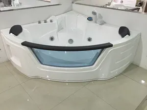 Hot koop nieuwe ronde acryl bad, indoor whirlpool jacuzi