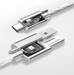 Chine Deux Face <span class=keywords><strong>2</strong></span> <span class=keywords><strong>m</strong></span> Visible Led <span class=keywords><strong>USB</strong></span> Type <span class=keywords><strong>C</strong></span> Chargeur <span class=keywords><strong>C</strong></span>âble - Product Image 5