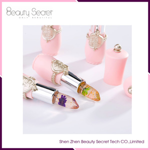 Brillo Labial de Gelatina con Flores que Cambian de Color, Etiqueta Privada de Moda, Bálsamo Labial que Cambia de Color - Product Image 5