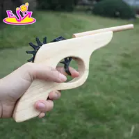 Classic shooting game wooden toy gun for kids W02A099