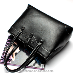Gris et noir Épaule Sac Femmes véritable Sac À Main En Cuir - Product Image 6