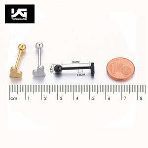 <span class=keywords><strong>Piercing</strong></span> alla lingua in acciaio inossidabile anello con lingua a forma di cuore opaco anelli per capezzoli con bilanciere <span class=keywords><strong>gioielli</strong></span> <span class=keywords><strong>piercing</strong></span> per il corpo - Product Image 6