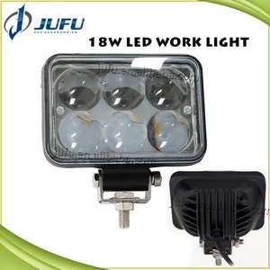 Luzes de trabalho led super brilhantes 4d, lente 4x4 suv offroad, caminhão, carro 18w, luz de trabalho led