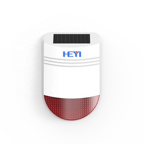 Outdoor Anti Thief Security WiFi Alarm System Remote <strong>Wireless</strong> Solar Siren <strong>Wireless</strong> Panic Button with Strobe Light Waterproof - Product Image 1