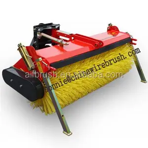 Hydraulic road cleaning brush for tractor