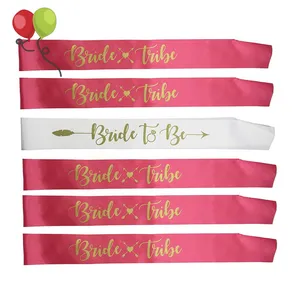 Bridesmaids Bride To Be Sash | Bachelorette Party Sashes 6pcs/Set | Bridal Shower Favors Gift Accessories & Decor SuppliesKD316