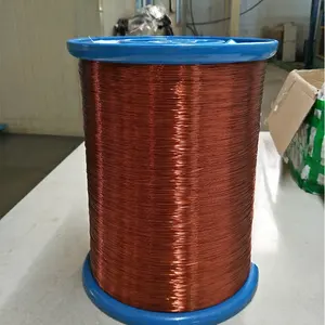 Alambre de aluminio recubierto de cobre esmaltado, 28 AWG, 0,32mm, CCA, para transformador de motor