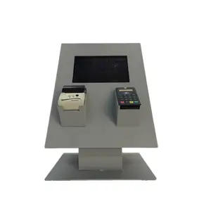 Soporte de Metal personalizado para tarjetas de crédito, Mostrador de exhibición para máquina de tarjetas de crédito giratorias