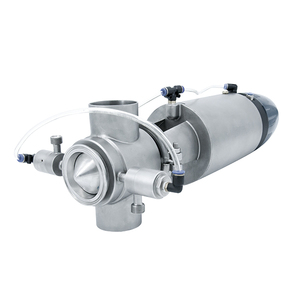 DN50 thép không gỉ SS304 SS316L vệ sinh vệ sinh điều khiển khí nén Van trộn bằng chứng van với 24V điều khiển thông minh đầu - Product Image 4