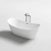 Clawfoot Hot Tub Portable Bathtub for Adult Freestanding Bath Tub White Acrylic bathtubs