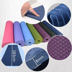 <span class=keywords><strong>Esterilla</strong></span> de yoga personalizada ecológica, material TPE, venta al por mayor de China, las mejores esteras de Pilates moradas, logotipo privado disponible - Product Image 4