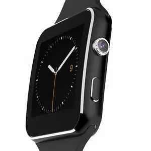 X6 tarjeta SIM reloj inteligente Smartwatch IPS HD pantalla curva sincronización SMS Facebook Whatsapp mensaje soporte tarjeta SIM TF para Android iOS