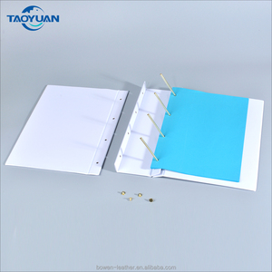 Rivet Binder Plastic Ring Binder Pocket, Ring Binder Factory Manufacturer <strong>Folder</strong> Gold with A4 Paper China <strong>Shaped</strong> <strong>File</strong> Waterproof - Product Image 3