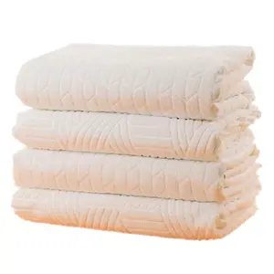 Custom Terry Jacquard Cotton White Haji ihram Towel