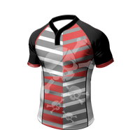 Y-neck Kinerja Tinggi Pro Fit Kostum Rugbi Sublimasi
