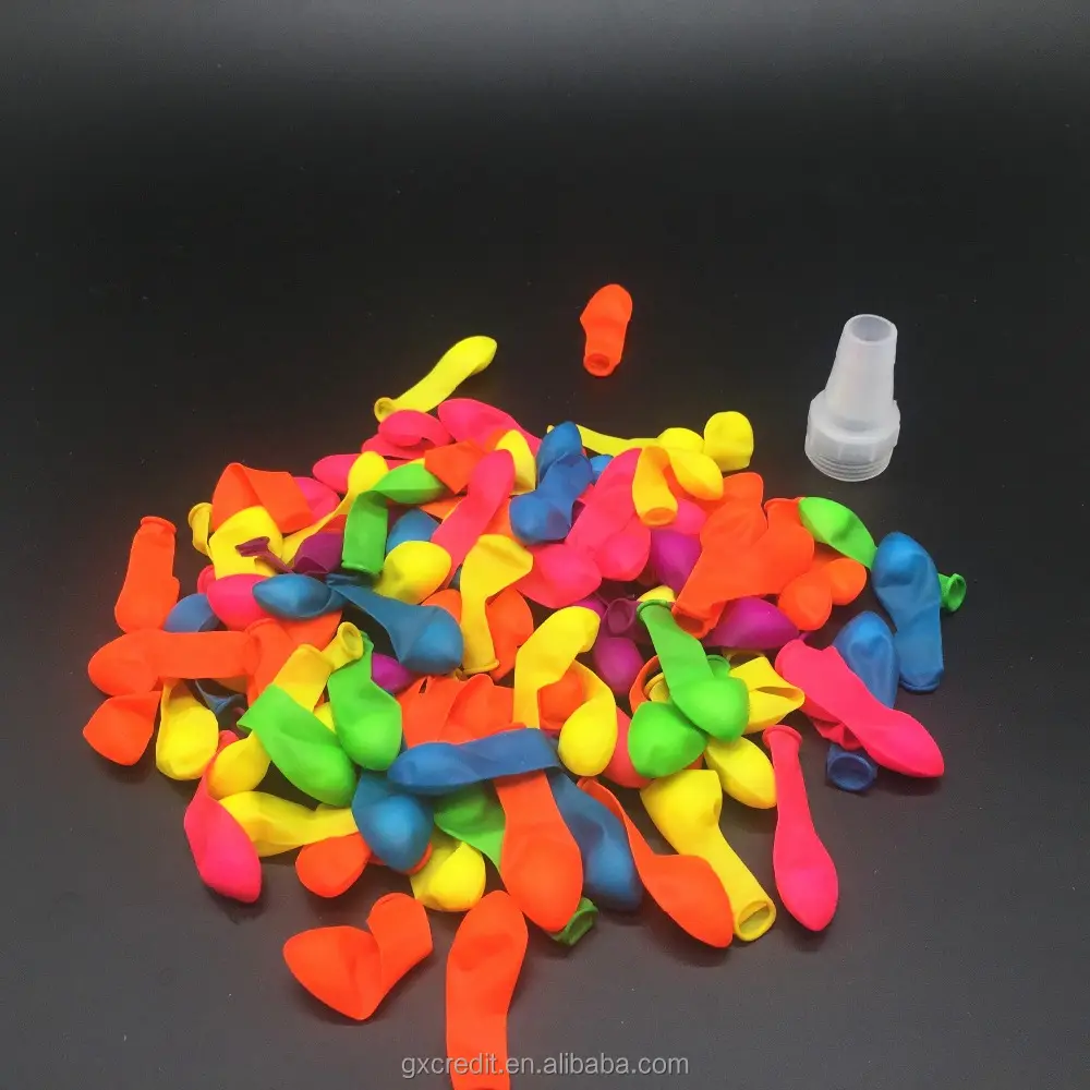Neon colorful self-sealing small size 3" balloon water for Carnival Festival and summer fight game