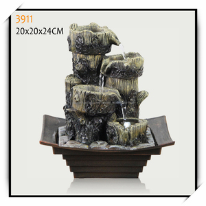2017 fuentes de agua de mesa polyresin, resina fuente de agua interior, polystone buda mini fuente - Product Image 6