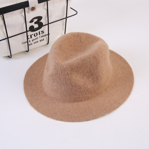 모직 펠트 아이 바위 중절모 모자 플로피 넓은 테두리 아이 모직 모자 넓은 테두리 펠트 모자 - Product Image 5