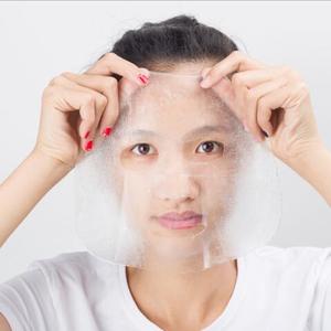 Natural Algas Ácido Hialurônico Hidratante branqueamento anti-envelhecimento maçã célula-tronco Micro Patch descartável máscara facial de fibra de frutas