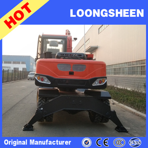 9 toneladas excavadora de ruedas con cargadora de caña de azúcar/madera <span class=keywords><strong>Grabber</strong></span> brazo fuerte hecho en China - Product Image 4